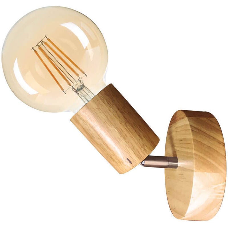 Spot de plafond Kestila Série E27 Bois