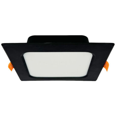 Spot de plafond LED encastré ALEXIS-SQ 9 W 780 lm IP20 CCT carré noir  HOROZ
