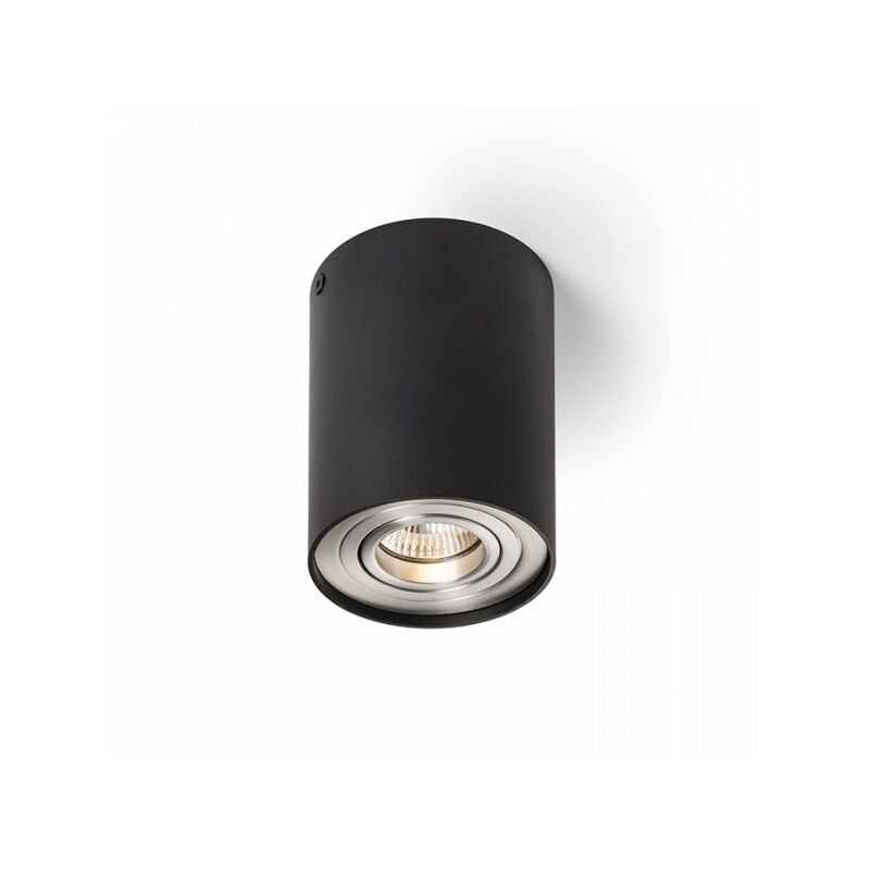 Spot de plafond MILANO I aluminium brossé noir mat 230V GU10 35W