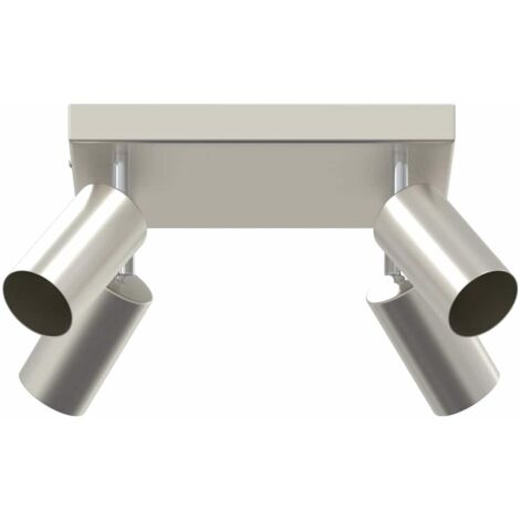 Spot de plafond Nickel brossé 26 x 26 x 16.5 cm Acier CFW883480
