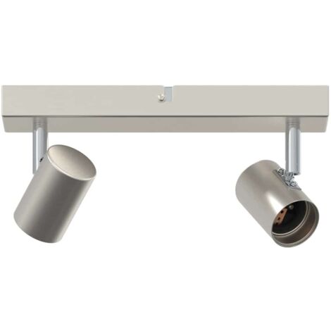 Spot de plafond Nickel brossé 26 x 6.5 x 11.5 cm Acier CFW416380