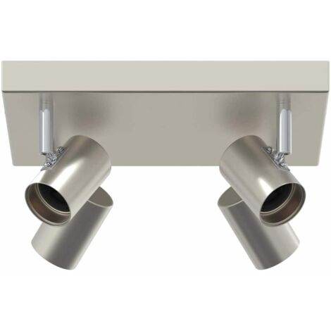 Spot de plafond Nickel brossé 26.5 x 26 x 11.5 cm Acier CFW950949