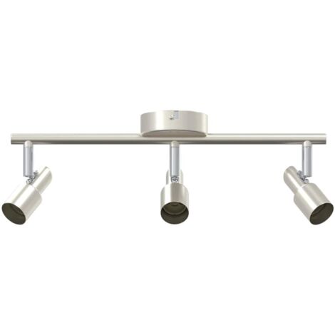 Spot de plafond Nickel brossé 39 x 10.5 x 10.5 cm Acier CFW469922