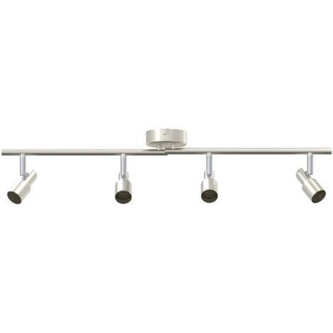 Spot de plafond Nickel brossé 70 x 9 x 12.5 cm Acier CFW977408