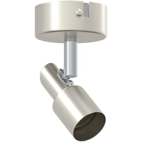 Spot de plafond Nickel brossé 8 x 8 x 10.5 cm Acier CFW388447