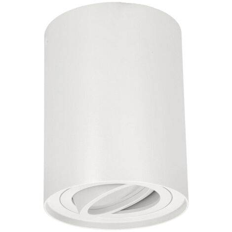 Spot de plafond plafonnier en saillie LED SKAND 1 Blanc GU10 IP20 rond blanc EDO777101 Edo Solutions