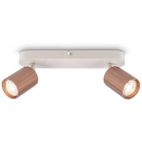 Spot de plafond Plafonnier Lampe de plafond Chambre   coucher Orientable 2 ampoules