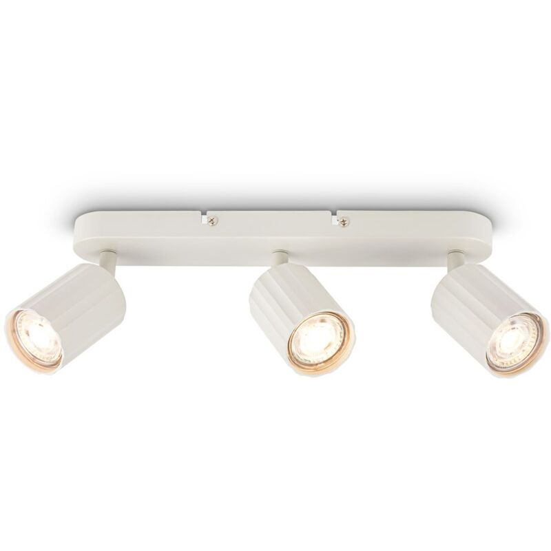 BRILONER 3 Way Spotlight Adjustable Ceiling Light Bedroom Hallway Lamp GU10 in White