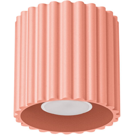Spot de plafond rond rainuré moderne couleur pêche 10 cm 1xGU10 10W AURA Sollux Lighting
