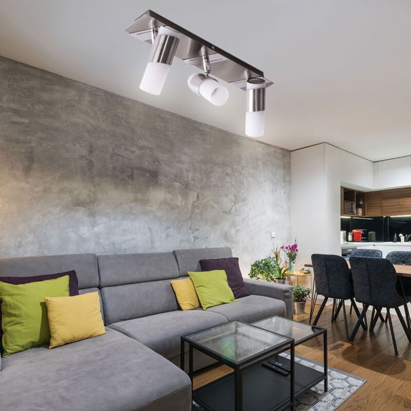 Spot de plafond plafonnier spot led réglable spot intérieur lampe de salon lampe de cuisine 3x 3W 245 lm 3000K, l x h 38 x 10,5 cm