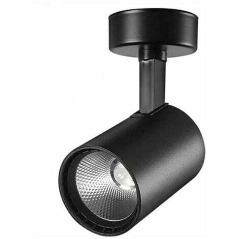 Spot de plafond, spot d'intérieur, orientable, réglable, noir mat.