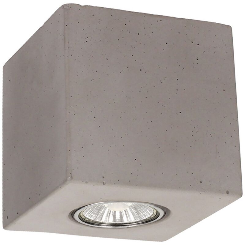 Spot d'Intérieur Gila, Ciment, Gris, 10x10x10 cm