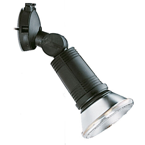 Spot Disano Dafne douille E27 pour PAR38 IP65 Noir 43180100