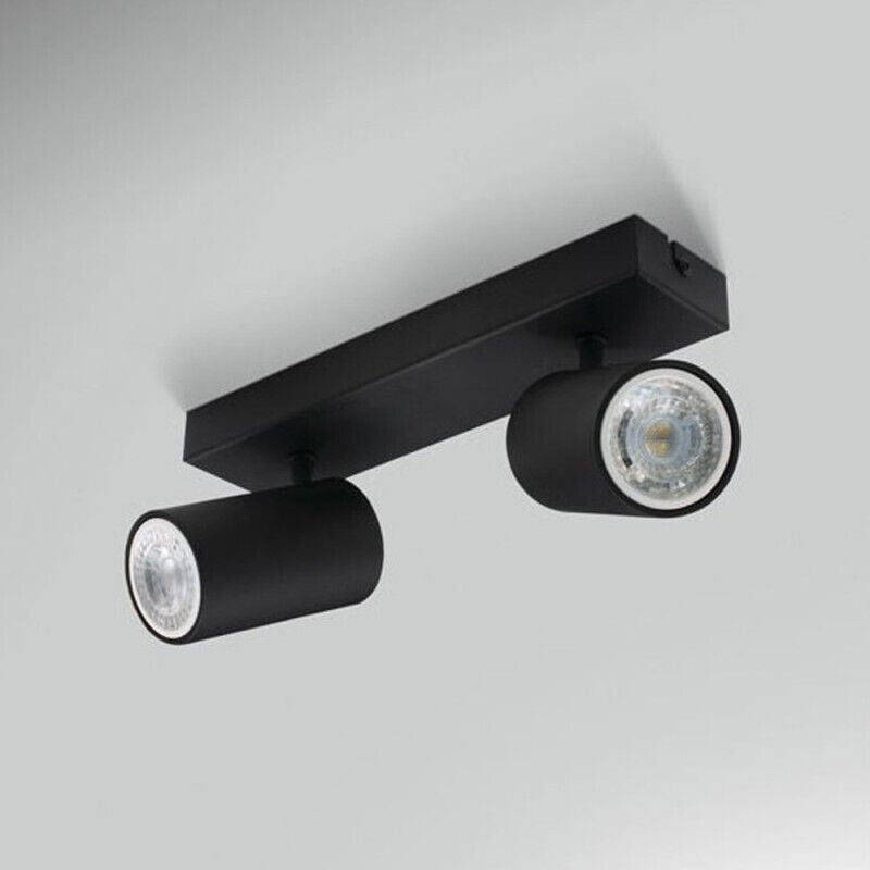 Spot Double Noir Ampoules Gu10