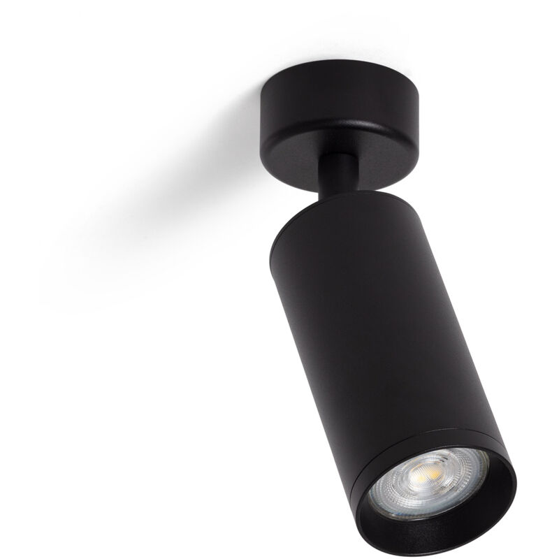Spot à Douille Aluminium Quartz pour Ampoule GU10 Noir Spot à Douille Aluminium Quartz pour Ampoule GU10 Noir