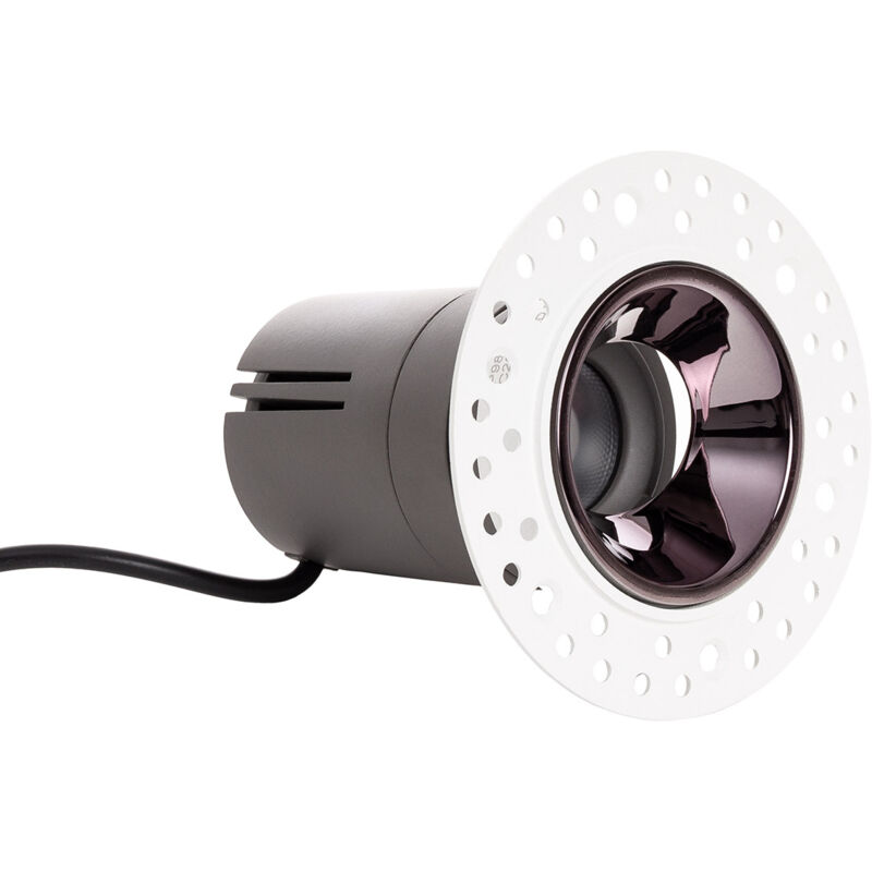 Ledkia - Spot Downlight led 6W Conique Modulaire Lux Coupe ø 55 mm pour Plâtre/Placo 4000K Noir Blanc neutre