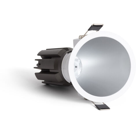 Spot Downlight LED 9W / 12W Conique Inclinaison 20º Areni Coupe Ø 85 mm 4000K Gris Blanc neutre 9 W