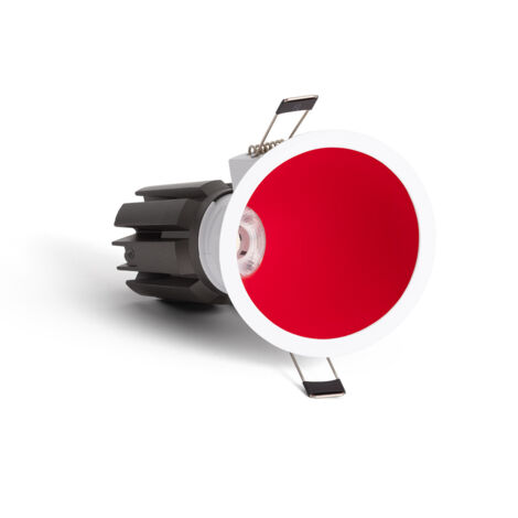 Spot Downlight LED 9W / 12W Conique Inclinaison 20º Areni Coupe Ø 85 mm 4000K Rouge Blanc neutre 12 W
