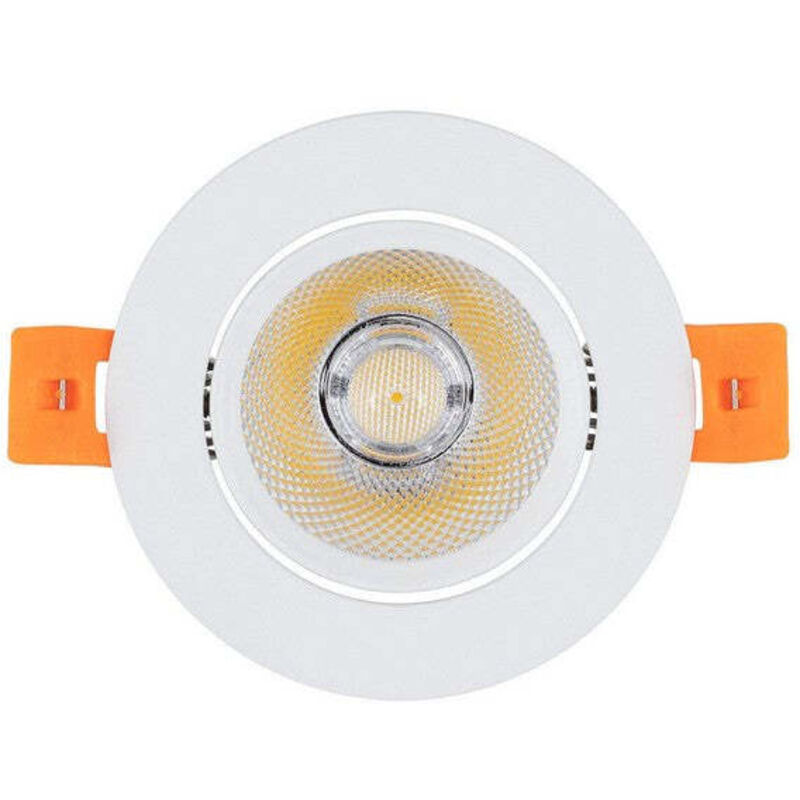 Ledkia - Spot Downlight led 7W Rond cob CRI90 Coupe ø 70 mm No Flicker 5000K Blanc froid Ledkia - Spot Downlight led 7W Rond cob CRI90 Coupe ø 70 mm No Flicker 5000K Blanc froid
