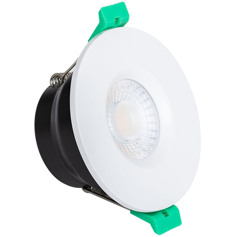 Efectoled - Spot Downlight Ignifuge led 5-8W Rond Dimmable IP65 Coupe ø 65 mm Design Blanc Sélectionnable (Neutre-Froid)