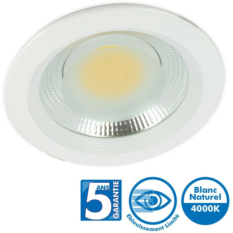 

Eclairage Design - Spot Downlight Pro Fixed Cob 15W 4000k Garantía 5 años - 50,000 horas