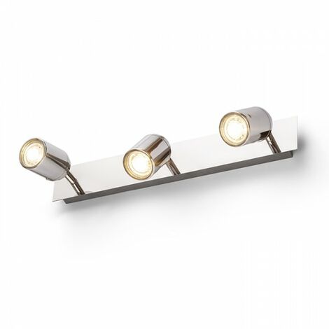 Spot DUBLIN III plafonnier/applique chrome 230V GU10 3x9W IP44