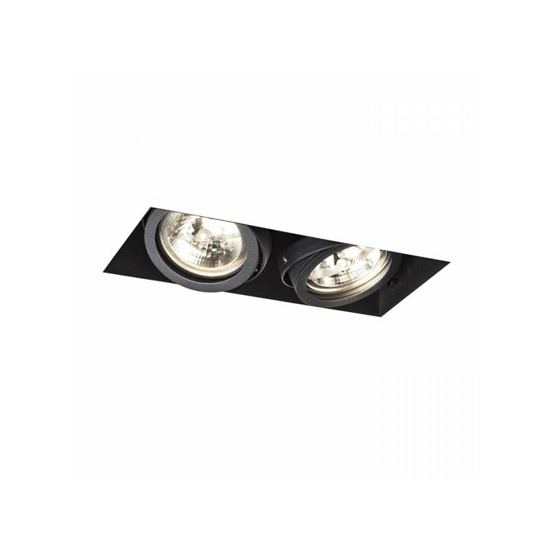 Rendl Light - Spot electra ii noir 12V G53 2x50W