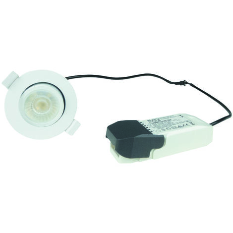Spot encastrable à LED orientable 9.5W – 4 températures de couleur – Angle de faisceau 38° – Blanc – 57116 – Europole