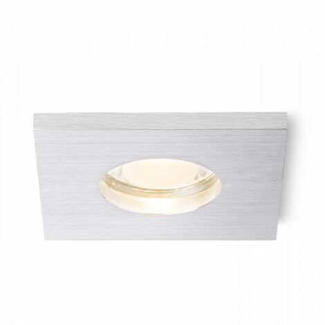 Spot encastrable ASTOR SQ aluminium brossé 230V GU10 50W IP65