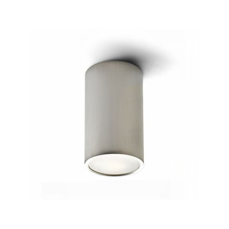 Rendl Light - Spot encastrable au plafond mea cylindrique aluminium brossé 230V E27 18W