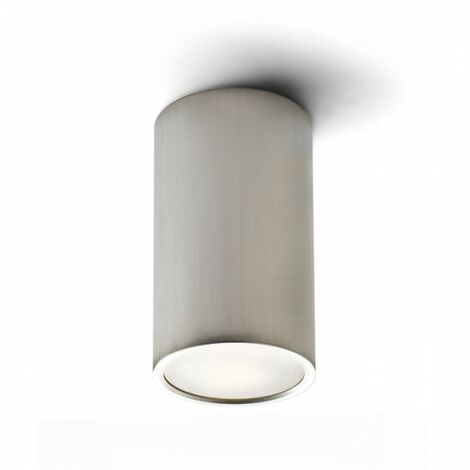 Spot encastrable au plafond MEA cylindrique aluminium brossé 230V E27 18W
