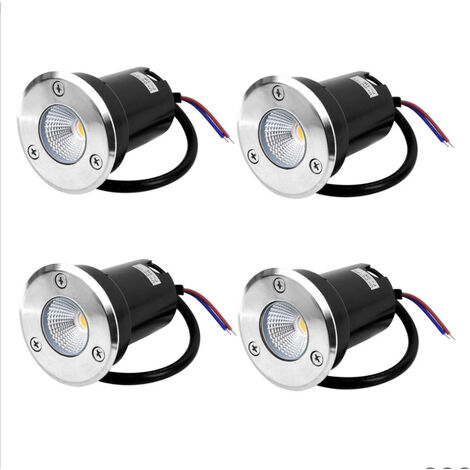 LOT DE 5 LED RGB ENCASTRABLE - MINI SPOT LED - 24V - CHROME - Class Design