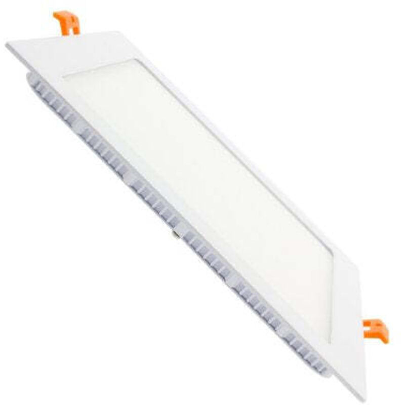 Ledkia - Dalle led 20W Carrée Extra-Plate Coupe 215x215 mm 3000K Blanc chaud