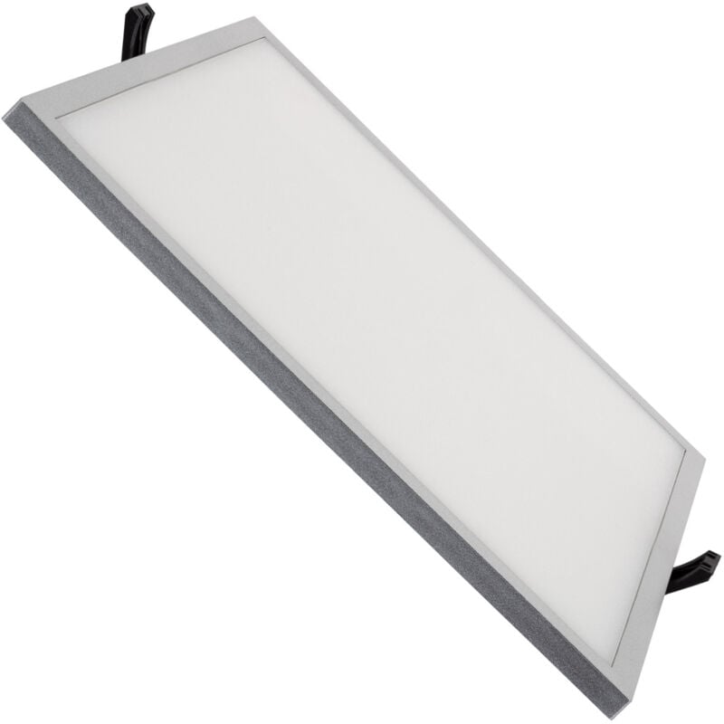 Efectoled - Dalle led 30W Carrée High Lumen lifud Coupe ø 200 mm Argentée 4000K Blanc neutre