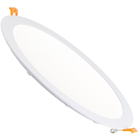 Spot Encastrable Dalle LED Ronde Extra-Plate 24W Coupe Ø 289 mm Downlight Panel