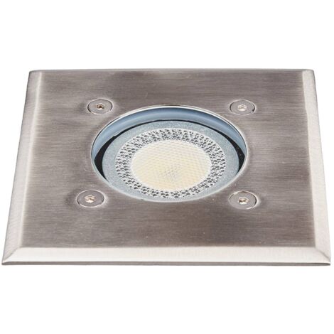 Spot encastrable dans le sol à intensité variable 'Insa' en inox