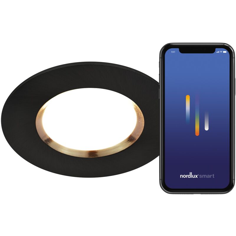 Nordlux - Spot encastréC dorado smart Matière plastique Noir, H.5.4 - IP65 - led Module / Extérieur