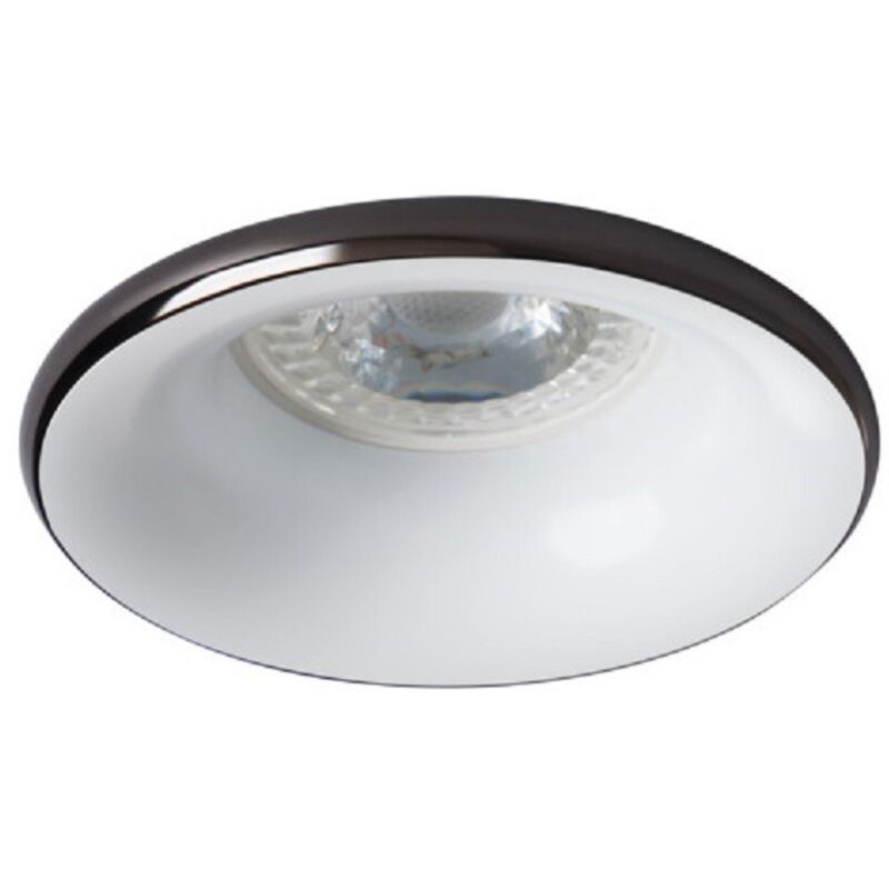 Support de spot encastrable perçage 70mm rond Anthracite / blanc Support de spot encastrable perçage 70mm rond Anthracite / blanc