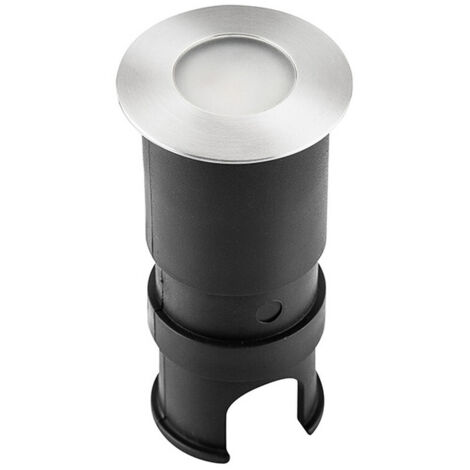 Spot Encastrable Extérieur de Sol Rond LED 24V D45 3W IP65 Aluminium Hors Transfo ZAMBELIS - Blanc chaud - 3000K