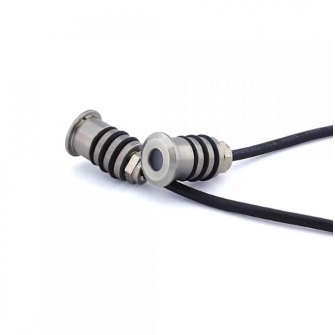 Spot Encastrable Extérieur de Sol Rond LED D15 0,2W IP68 Inox Hors Transfo ZAMBELIS - 45 deg - Blanc chaud - 3000K