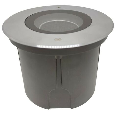 Spot encastrable extérieur sol rond orientable IP65 – 3 LEDs Osram 3000K – 9W – Inox 316 – Pour terrasses et allées de jardin – Lumihome - blanc-chaud-3000k