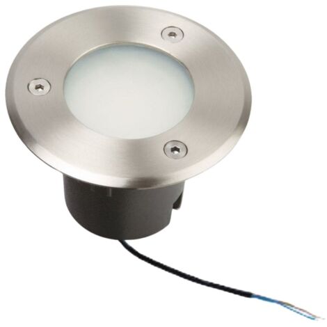 Spot encastrable inox 230V douille GU10 - Diam 10 cm - (ampoule non fournie)