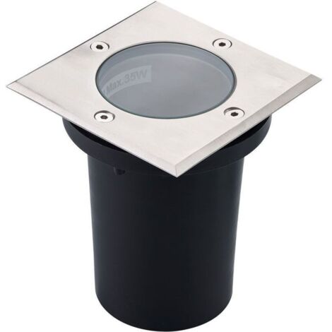 Spot Encastrable IP67  Carré de sol INOX 304 GU10
