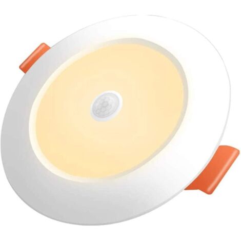SHYF Spot Encastrable LED 12W Blanc Chaud 3000K Détecteur de Mouvement LED Downlight Mince Diamètre 105mm