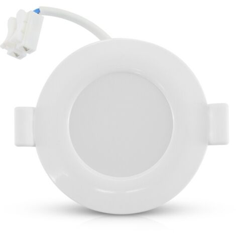 Spot encastrable LED blanc neutre 8W – Ø 85 mm – Angle d'éclairage 120° – IP44 – Installation facile dans faux plafonds – Miidex Lighting