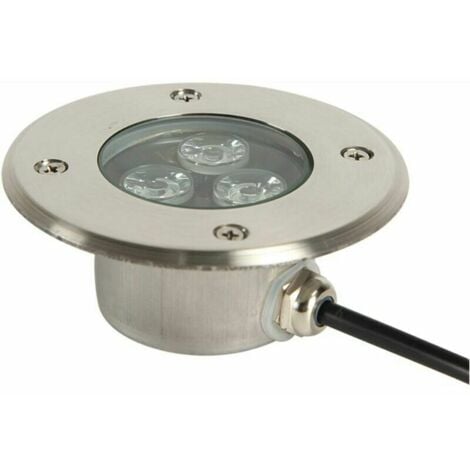 Spot Encastrable LED Exterieur Terrasse Très Mince 3W Spot LED Encastrable Exterieur IP68 Étanche Corps en Acier Inoxydable Utilisé pour Trottoir Extérieur, Terrasse, Jardin, Parc