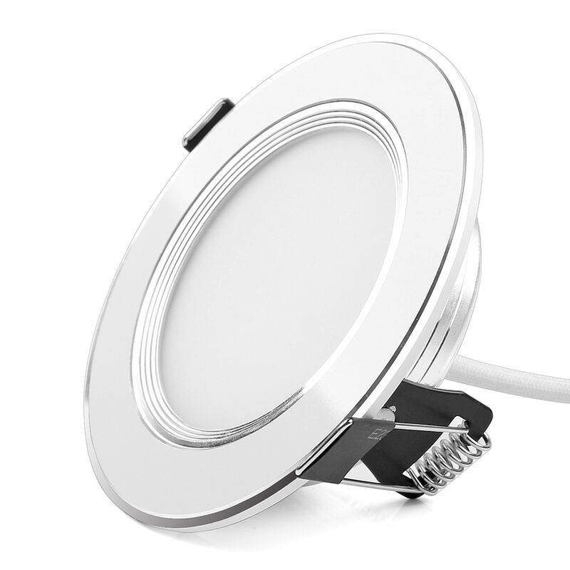ZVD - Spot Encastrable led Ultra Plat 7W Blanc Neutre - Plafonnier Encastré pour Salle de Bain