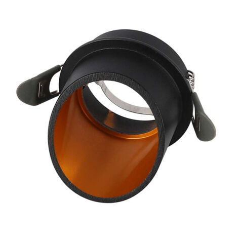 Spot encastrable LED V-TAC GU10 avec corps cylindrique en aluminium, couleur noir - 6683