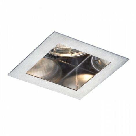 Spot encastrable MERIKO GU10 fixe Acier inoxydable 230V GU10 50W