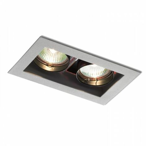 Spot encastrable MONE II gris argent 12V GU5,3 2x50W